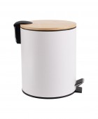 ESTIA ΧΑΡΤΟΔΟΧΕΙΟ ΜΠΑΝΙΟΥ BAMBOO ESSENTIALS SOFT CLOSE 5lt ΛΕΥΚΟ 02-12731 Καλάθια Απορριμμάτων