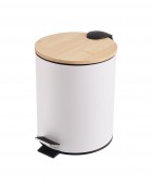 ESTIA ΧΑΡΤΟΔΟΧΕΙΟ ΜΠΑΝΙΟΥ BAMBOO ESSENTIALS SOFT CLOSE 5lt ΛΕΥΚΟ 02-12731 Καλάθια Απορριμμάτων