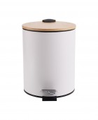 ESTIA ΧΑΡΤΟΔΟΧΕΙΟ ΜΠΑΝΙΟΥ BAMBOO ESSENTIALS SOFT CLOSE 5lt ΛΕΥΚΟ 02-12731 Καλάθια Απορριμμάτων