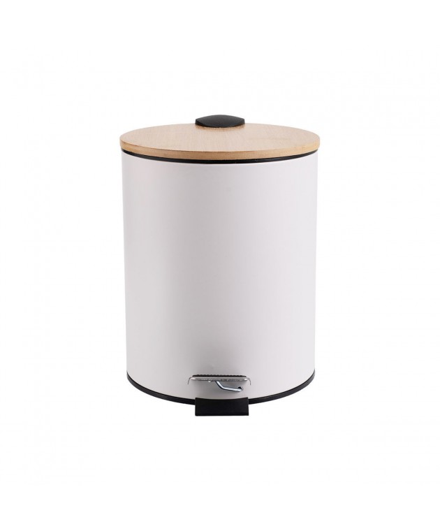 ESTIA ΧΑΡΤΟΔΟΧΕΙΟ ΜΠΑΝΙΟΥ BAMBOO ESSENTIALS SOFT CLOSE 5lt ΛΕΥΚΟ 02-12731 Καλάθια Απορριμμάτων