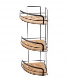 ESTIA ΕΤΑΖΕΡΑ BAMBOO ESSENTIALS ΜΕΤΑΛΛΙΚΗ ΓΩΝΙΑΚΗ 3 ΘΕΣΕΩΝ 49x19.5x19.5cm 02-12786 Εταζέρες