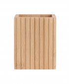 ESTIA ΘΗΚΗ ΟΔΟΝΤΟΒΟΥΡΤΣΑΣ BAMBOO ESSENTIALS ΤΕΤΡΑΓΩΝΗ 8.3x6.5x10.3cm 02-13097 Ποτήρια  Οδοντόβουρτσας