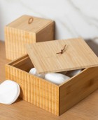 ESTIA ΚΟΥΤΙ ΑΠΟΘΗΚΕΥΣΗΣ ΚΑΙ ΟΡΓΑΝΩΣΗΣ ΜΠΑΝΙΟΥ BAMBOO ESSENTIALS ΤΕΤΡΑΓΩΝΟ 15x15x7cm 02-13103 Κουτιά Αποθήκευσης