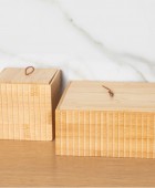 ESTIA ΚΟΥΤΙ ΑΠΟΘΗΚΕΥΣΗΣ ΚΑΙ ΟΡΓΑΝΩΣΗΣ ΜΠΑΝΙΟΥ BAMBOO ESSENTIALS ΤΕΤΡΑΓΩΝΟ 15x15x7cm 02-13103 Κουτιά Αποθήκευσης