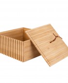 ESTIA ΚΟΥΤΙ ΑΠΟΘΗΚΕΥΣΗΣ ΚΑΙ ΟΡΓΑΝΩΣΗΣ ΜΠΑΝΙΟΥ BAMBOO ESSENTIALS ΤΕΤΡΑΓΩΝΟ 15x15x7cm 02-13103 Κουτιά Αποθήκευσης