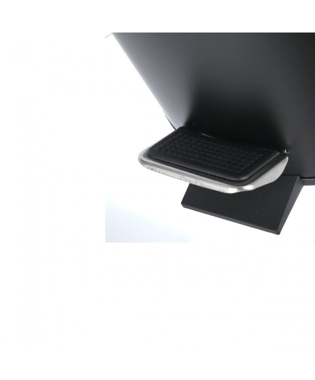 ESTIA ΧΑΡΤΟΔΟΧΕΙΟ ΜΠΑΝΙΟΥ BAMBOO ESSENTIALS SOFT CLOSE 5lt ΜΑΥΡΟ 02-12748 Καλάθια Απορριμμάτων