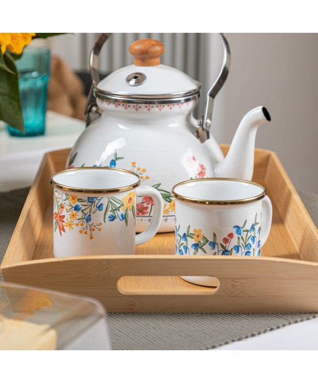 ESTIA ΔΙΣΚΟΣ ΣΕΡΒΙΡΙΣΜΑΤΟΣ BAMBOO ESSENTIALS ΜΕ ΛΑΒΕΣ ΜΕΤΑΦΟΡΑΣ 44x29.5x5.5cm 01-12953 Είδη Σερβιρίσματος