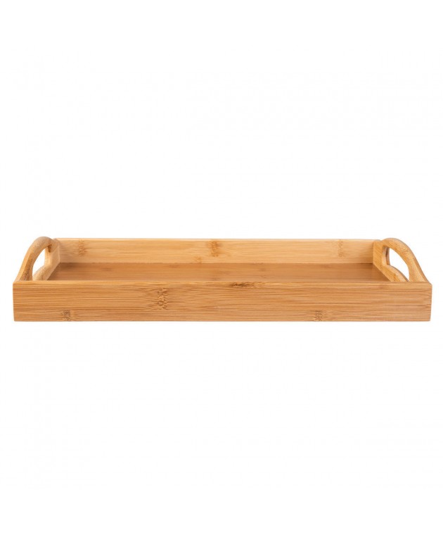 ESTIA ΔΙΣΚΟΣ ΣΕΡΒΙΡΙΣΜΑΤΟΣ BAMBOO ESSENTIALS ΜΕ ΛΑΒΕΣ ΜΕΤΑΦΟΡΑΣ 44x29.5x5.5cm 01-12953 Είδη Σερβιρίσματος