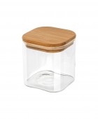 ESTIA ΔΟΧΕΙΟ ΑΠΟΘΗΚΕΥΣΗΣ BAMBOO ESSENTIALS 550ml ΓΥΑΛΙΝΟ ΜΕ ΚΑΠΆΚΙ 01-12922 Βάζα Κουζίνας