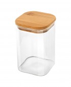 ESTIA ΔΟΧΕΙΟ ΑΠΟΘΗΚΕΥΣΗΣ BAMBOO ESSENTIALS 950ml ΓΥΑΛΙΝΟ ΜΕ ΚΑΠΆΚΙ 01-12939 Βάζα Κουζίνας