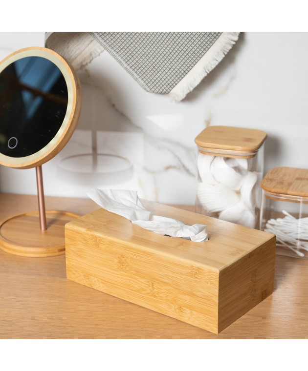 ESTIA ΘΗΚΗ ΓΙΑ ΧΑΡΤΟΜΑΝΤΗΛΑ BAMBOO ESSENTIALS 24x14x8.5cm 02-13134 Θήκη για Χαρτομάντηλα