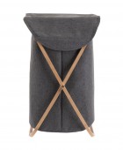 ΚΑΛΑΘΙ ΑΠΛΥΤΩΝ BAMBOO ESSENTIALS ΜΕ ΘΗΚΗ ΠΟΛΥΕΣΤΕΡΑ ΠΤΥΣΣΟΜΕΝΟ 40x40x70cm  02-13158 Καλάθια Απλύτων