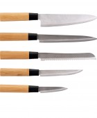 ESTIA ΜΑΧΑΙΡΙΑ BAMBOO ESSENTIALS ΑΝΟΞΕΙΔΩΤΑ ΜΕ ΒΑΣΗ ΣΕΤ 5 ΤΕΜ. 01-12854 Μαχαιροπίρουνα