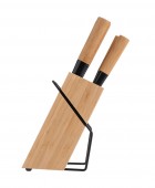 ESTIA ΜΑΧΑΙΡΙΑ BAMBOO ESSENTIALS ΑΝΟΞΕΙΔΩΤΑ ΜΕ ΒΑΣΗ ΣΕΤ 5 ΤΕΜ. 01-12854 Μαχαιροπίρουνα
