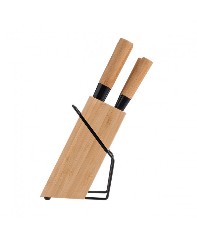 ESTIA ΜΑΧΑΙΡΙΑ BAMBOO ESSENTIALS ΑΝΟΞΕΙΔΩΤΑ ΜΕ ΒΑΣΗ ΣΕΤ 5 ΤΕΜ. 01-12854 Μαχαιροπίρουνα