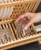 ESTIA ΠΙΑΤΟΘΗΚΗ BAMBOO ESSENTIALS ΑΝΑΔΙΠΛΟΥΜΕΝΗ 2 ΕΠΙΠΕΔΩΝ 42x27.5x38cm 01-12977 Πιατοθήκες