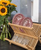 ESTIA ΠΙΑΤΟΘΗΚΗ BAMBOO ESSENTIALS ΑΝΑΔΙΠΛΟΥΜΕΝΗ 2 ΕΠΙΠΕΔΩΝ 42x27.5x38cm 01-12977 Πιατοθήκες