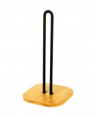 ESTIA ΒΑΣΗ ΓΙΑ ΡΟΛΟ ΚΟΥΖΙΝΑΣ BAMBOO ESSENTIALS ΜΕΤΑΛΛΙΚΗ 16x16x31.3cm 01-13196 Gadgets Κουζίνας