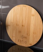 ESTIA ΕΠΙΦΑΝΕΙΑ ΚΟΠΗΣ BAMBOO ESSENTIALS ΣΤΡΟΓΓΥΛΟ 28cm, 01-13769 Gadgets Κουζίνας