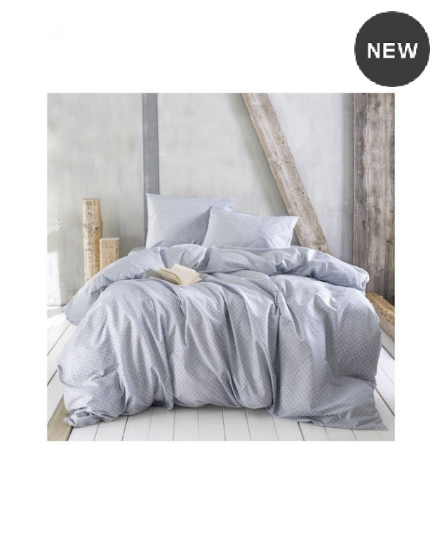 Σετ παπλωματοθήκη Υ/Δ (220X250) PORSIA BLUE, RYTHMOS HOME Παπλωματοθήκες Υπέρδιπλες