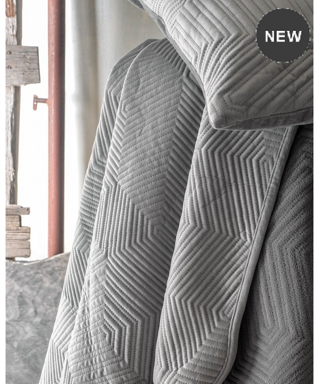 Ριχτάρι πολυθρόνας (160Χ180) SELMA GREY, RYTHMOS HOME Ριχτάρια Χειμωνιάτικα