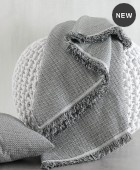 Διακοσμητική μαξιλαροθήκη (40Χ40) LUNA DARK GREY, RYTHMOS HOME Διακοσμητικά Mαξιλάρια Καναπέ