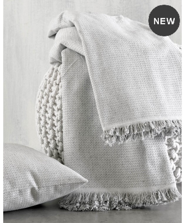 Διακοσμητική μαξιλαροθήκη (40Χ40) LUNA GREY, RYTHMOS HOME Διακοσμητικά Mαξιλάρια Καναπέ