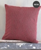 Διακοσμητική μαξιλαροθήκη (40Χ40) LUNA BORDEAUX, RYTHMOS HOME Διακοσμητικά Mαξιλάρια Καναπέ