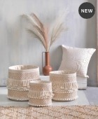 Καλάθι (25X25) KENTE, RYTHMOS HOME Διακοσμητικά Καλάθια