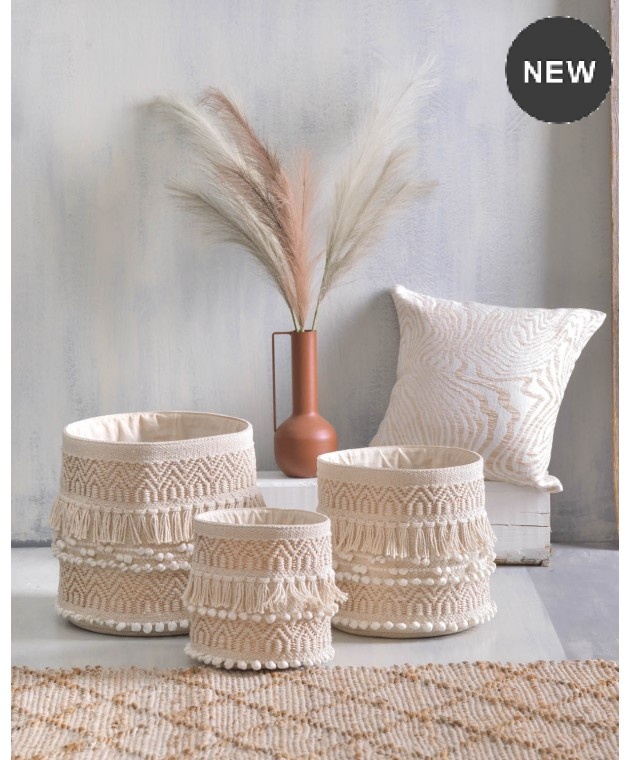 Καλάθι (30X30) KENTE, RYTHMOS HOME Διακοσμητικά Καλάθια