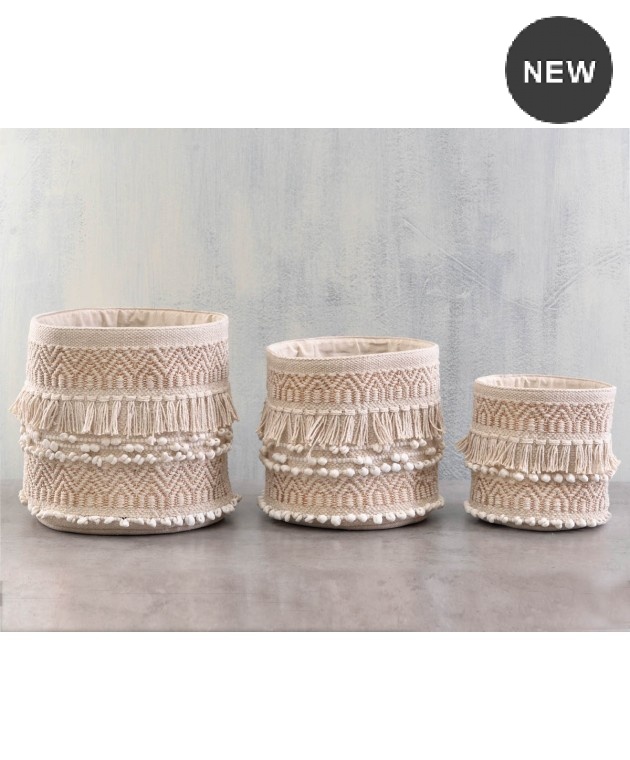 Καλάθι (30X30) KENTE, RYTHMOS HOME Διακοσμητικά Καλάθια