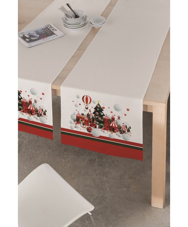 ΤΡΑΒΕΡΣΑ MERRYLAND 45x150cm  ΑΛΕΚΙΑΣΤΟ Ράνερ - Σουπλά Χριστουγεννιάτικα