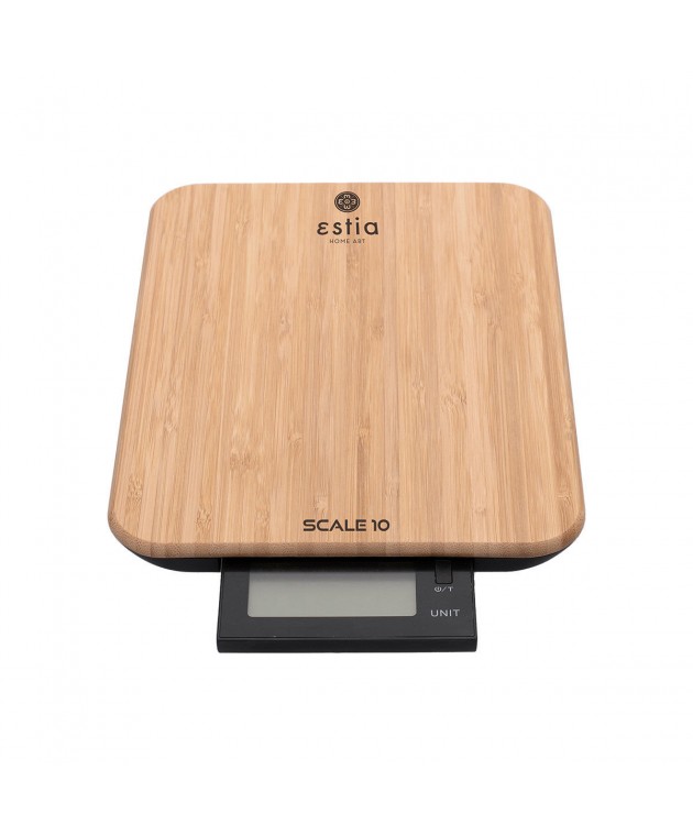 ESTIA ΖΥΓΑΡΙΑ ΚΟΥΖΙΝΑΣ SCALE 10 ΨΗΦΙΑΚΗ ΜΕΓΙΣΤΟY ΒΑΡΟΥΣ 10kg BAMBOO 06-12038 Ζυγαριές