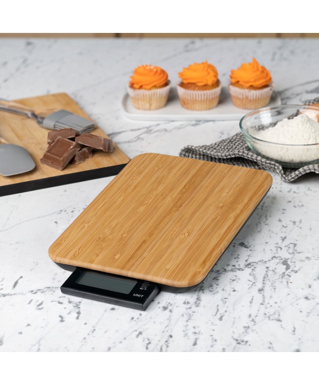ESTIA ΖΥΓΑΡΙΑ ΚΟΥΖΙΝΑΣ SCALE 10 ΨΗΦΙΑΚΗ ΜΕΓΙΣΤΟY ΒΑΡΟΥΣ 10kg BAMBOO 06-12038 Ζυγαριές
