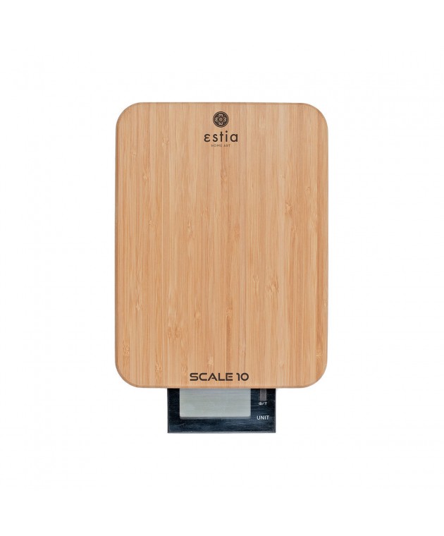 ESTIA ΖΥΓΑΡΙΑ ΚΟΥΖΙΝΑΣ SCALE 10 ΨΗΦΙΑΚΗ ΜΕΓΙΣΤΟY ΒΑΡΟΥΣ 10kg BAMBOO 06-12038 Ζυγαριές