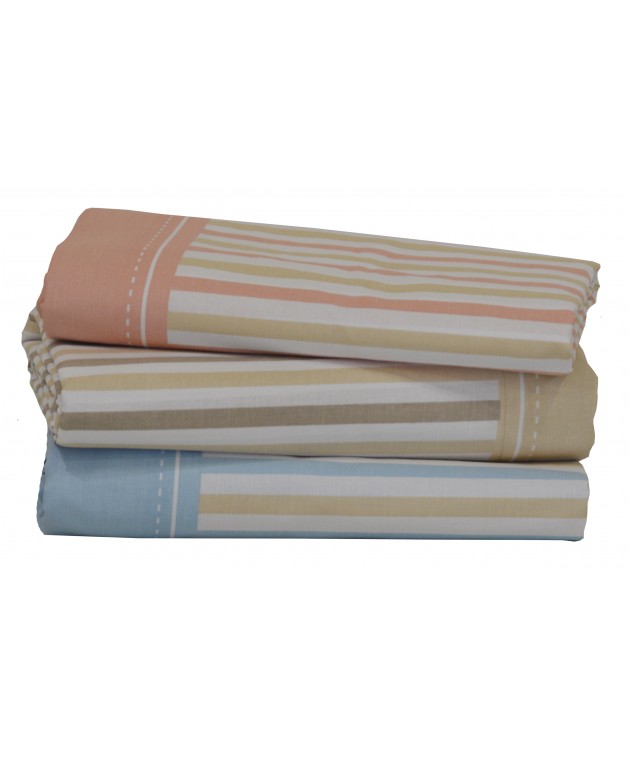 Σεντόνι Ημίδιπλο Mε Λαστιχο 100x200+25 Mix & Match 53 Λινό Μονά