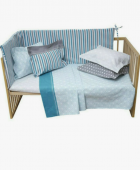 Σεντόνι Κούνιας 120x165 Baby Mix & Match 36 Πετρόλ Βρεφικά Σεντόνια