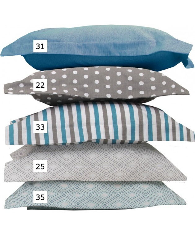 Μαξιλαροθήκη 35x40+4 Baby Mix & Match 31 Πετρόλ Βρεφικές Μαξιλαροθήκες