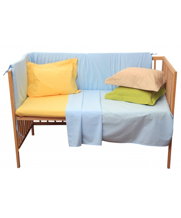 Σετ Σεντόνια Λίκνου 80x100 Prestige Baby 11 Yellow Βρεφικά Σεντόνια Λίκνου-Καλαθούνας