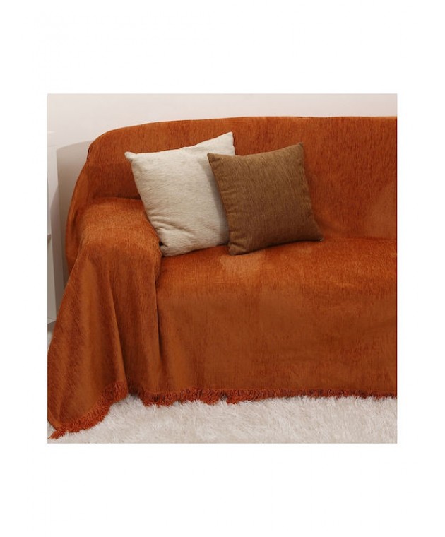 Ριχτάρι Πολυθρόνας 180x150 1300 Terracotta Ριχτάρια Χειμωνιάτικα