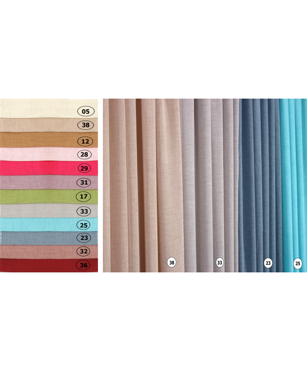 Κουρτίνα με Τρέσα 140x270 103 25 Turquoise Παιδικές Κουρτίνες