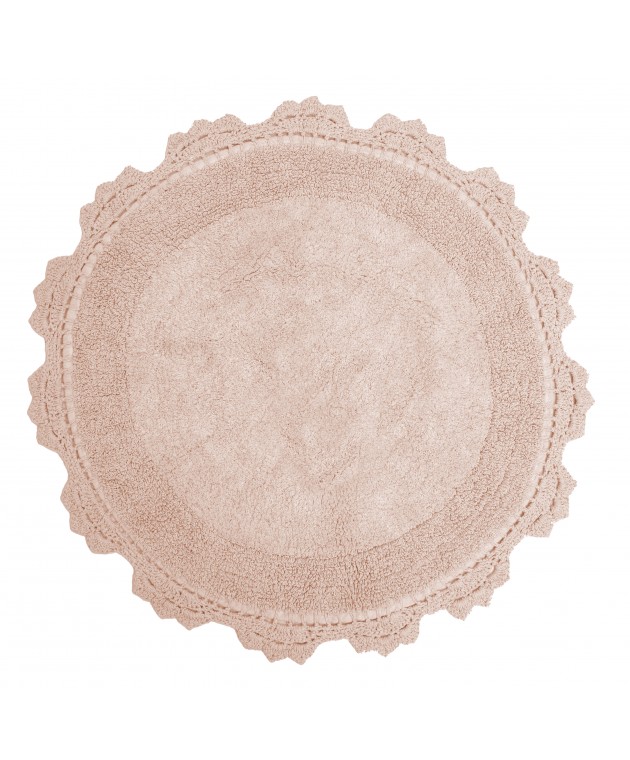 Ταπέτο 60cm Lace 1 Blush Pink Πατάκια Mπάνιου