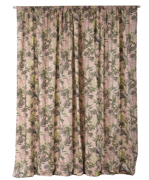 Κουρτίνα με Τρέσα 140x270 Allesia 7 Blush Pink Κουρτίνες Έτοιμες Ραμμένες