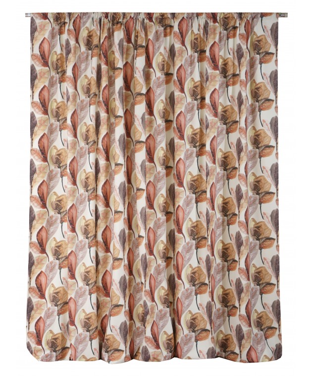 Κουρτίνα με Τρέσα 280x270 Aquarella 7 Blush Pink Κουρτίνες Έτοιμες Ραμμένες