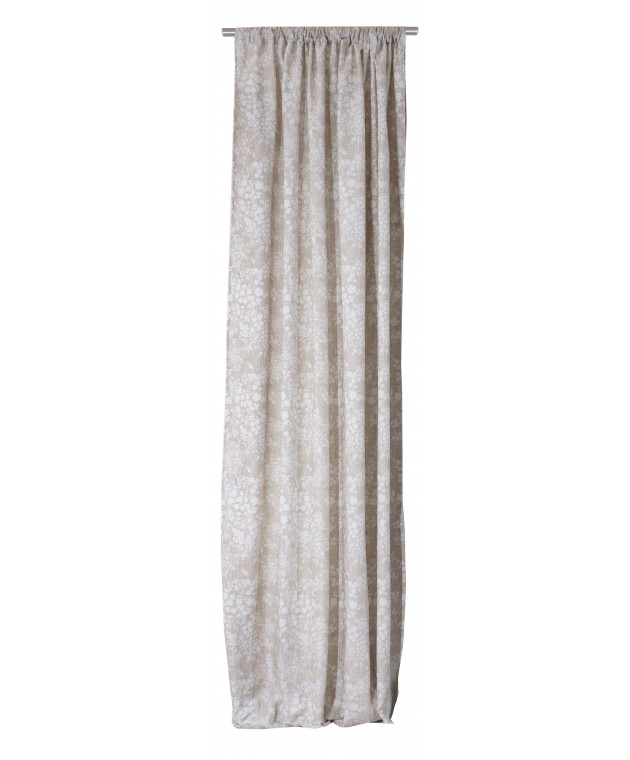 Κουρτίνα με Τρέσα 280x270 Russell 1 Beige Κουρτίνες Έτοιμες Ραμμένες