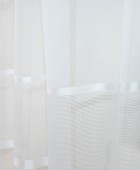 Κουρτίνα με Τρέσα 140x270 Cuba 2 White Κουρτίνες Έτοιμες Ραμμένες
