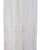 Κουρτίνα με Τρέσα 140x270 Cuba 2 White Κουρτίνες Έτοιμες Ραμμένες