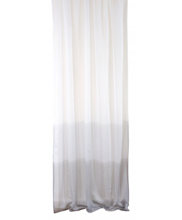 Κουρτίνα με Τρέσα 140x270 Olia 5 Grey Κουρτίνες Έτοιμες Ραμμένες