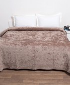 Κουβερτώριο Velvet Ημίδιπλο 160x220 Verona Beige Κουβερλί Μονά