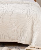 Κουβέρτα βελουτέ King Size 240x260 Lucia 1-Snow White Κουβέρτες Βελουτέ King Size